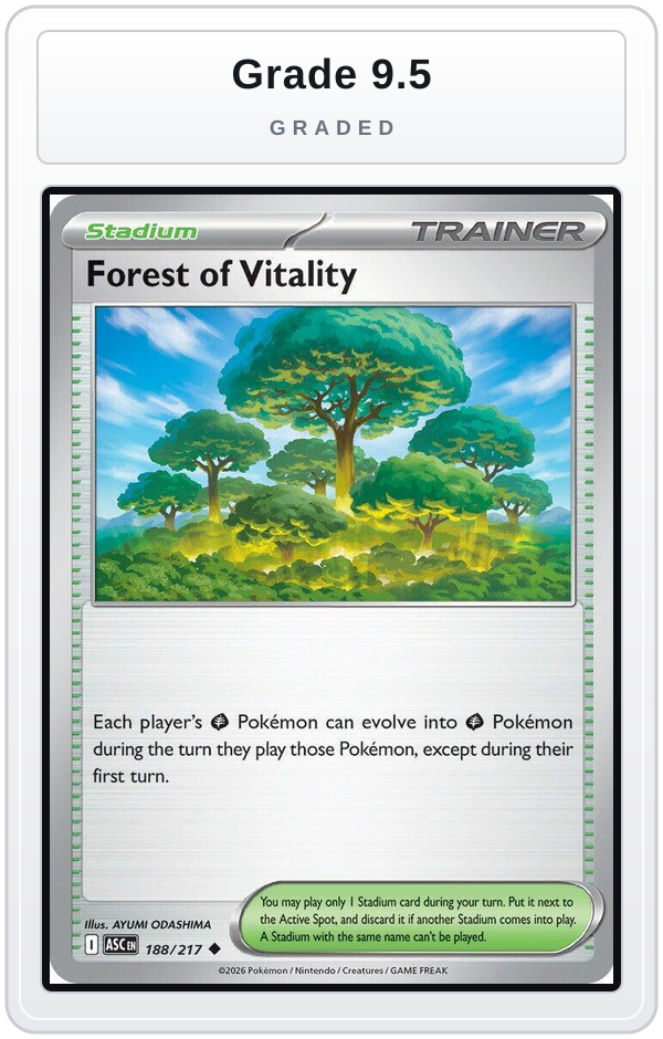 Graded - Forest of Vitality — Grade 9.5 graded overlay
