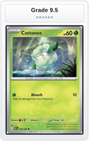 Graded - Cottonee — Grade 9.5 graded overlay