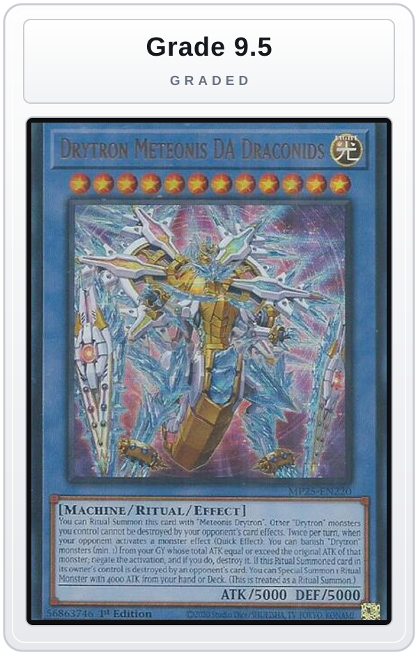 Graded - Drytron Meteonis DA Draconids — Grade 9.5 graded overlay