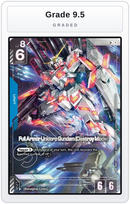 Graded - Full Armor Unicorn Gundam (Destroy Mode) (U+) — Grade 9.5 graded overlay
