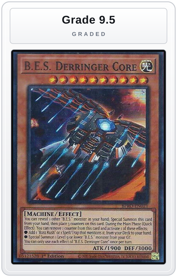 Graded - B.E.S. Derringer Core — Grade 9.5 graded overlay