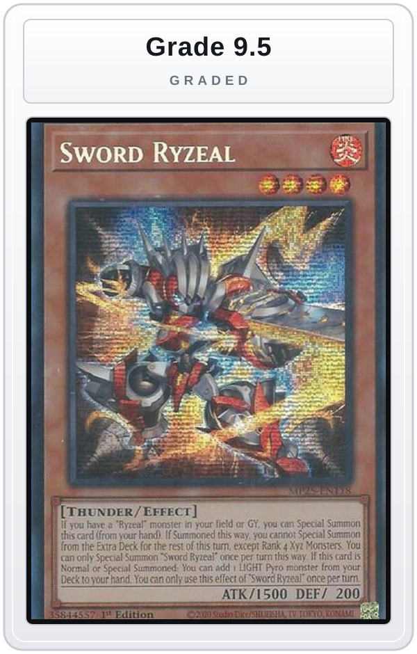 Graded - Sword Ryzeal — Grade 9.5 graded overlay