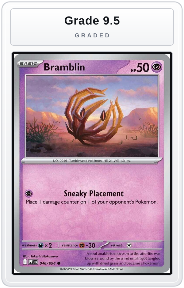 Graded - Bramblin — Grade 9.5 graded overlay