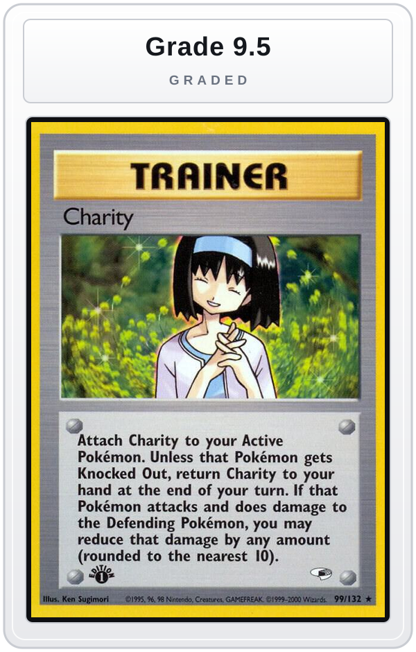Graded - Charity — Grade 9.5 graded overlay