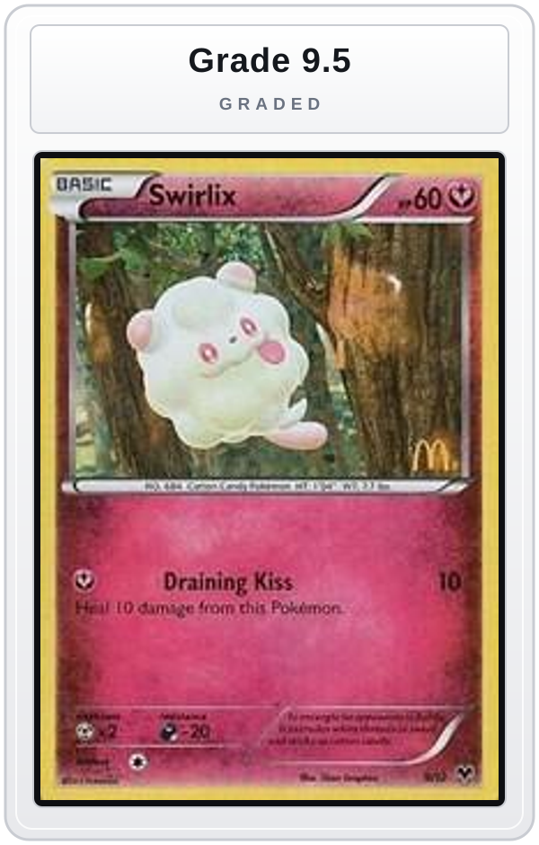 Graded - Swirlix - 9/12 — Grade 9.5 graded overlay