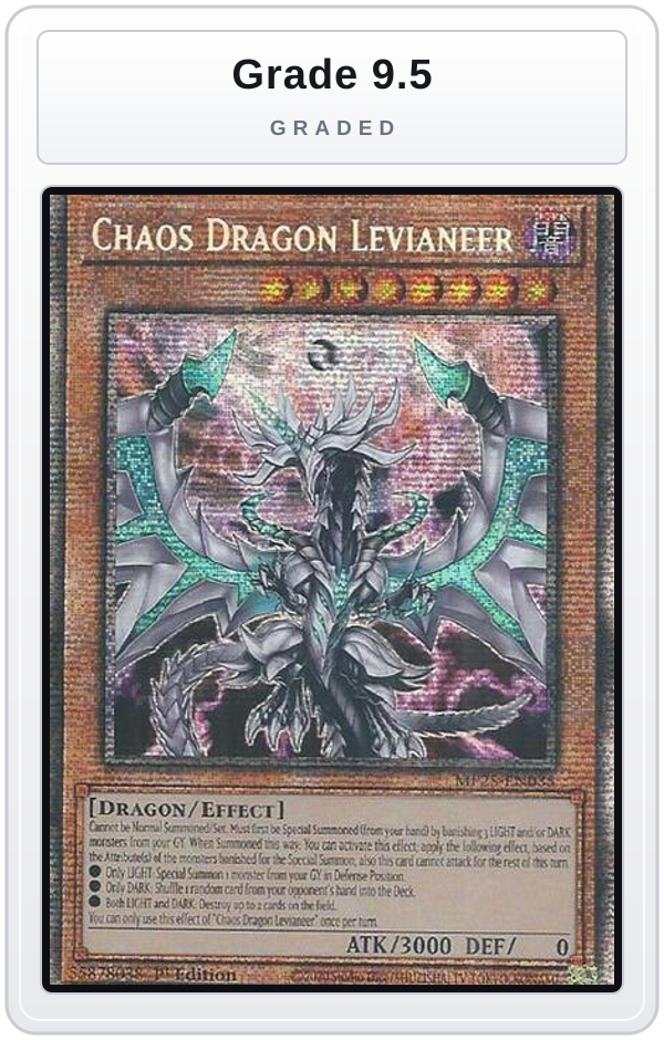 Graded - Chaos Dragon Levianeer — Grade 9.5 graded overlay