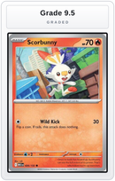 Graded - Scorbunny — Grade 9.5 graded overlay
