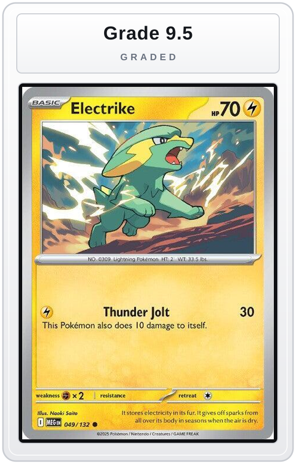 Graded - Electrike — Grade 9.5 graded overlay
