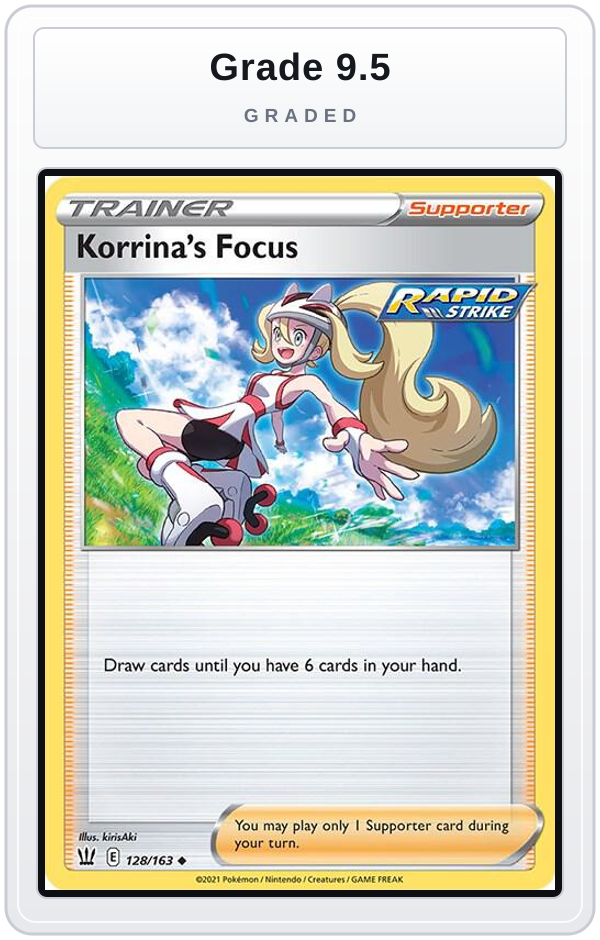 Graded - Korrina's Focus — Grade 9.5 graded overlay