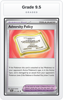 Graded - Adversity Policy — Grade 9.5 graded overlay