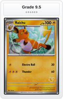 Graded - Raichu — Grade 9.5 graded overlay