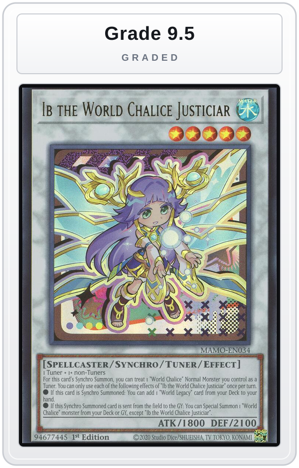 Graded - Ib the World Chalice Justiciar — Grade 9.5 graded overlay