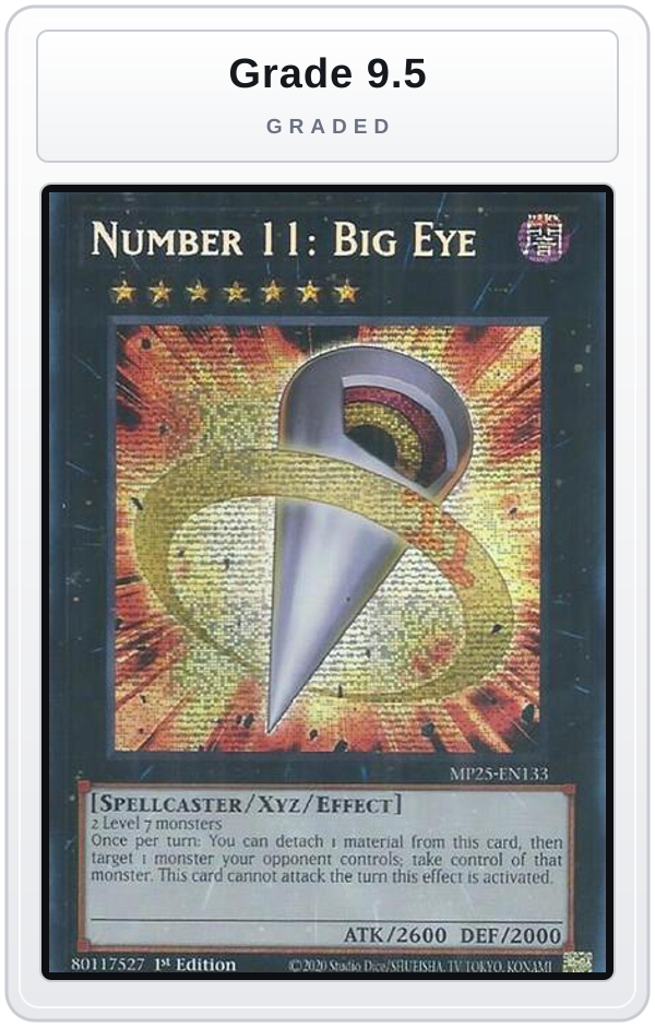 Graded - Number 11: Big Eye — Grade 9.5 graded overlay