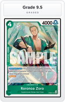 Graded - Roronoa Zoro - PRB02-006 — Grade 9.5 graded overlay
