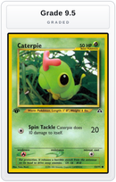 Graded - Caterpie — Grade 9.5 graded overlay