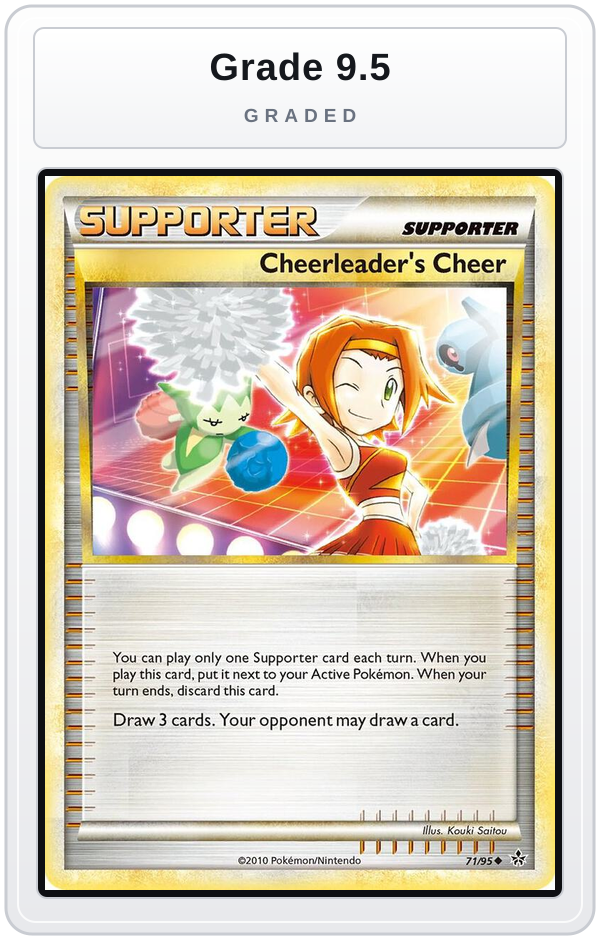 Graded - Cheerleader's Cheer — Grade 9.5 graded overlay