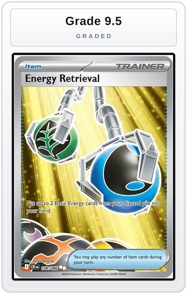 Graded - Energy Retrieval — Grade 9.5 graded overlay
