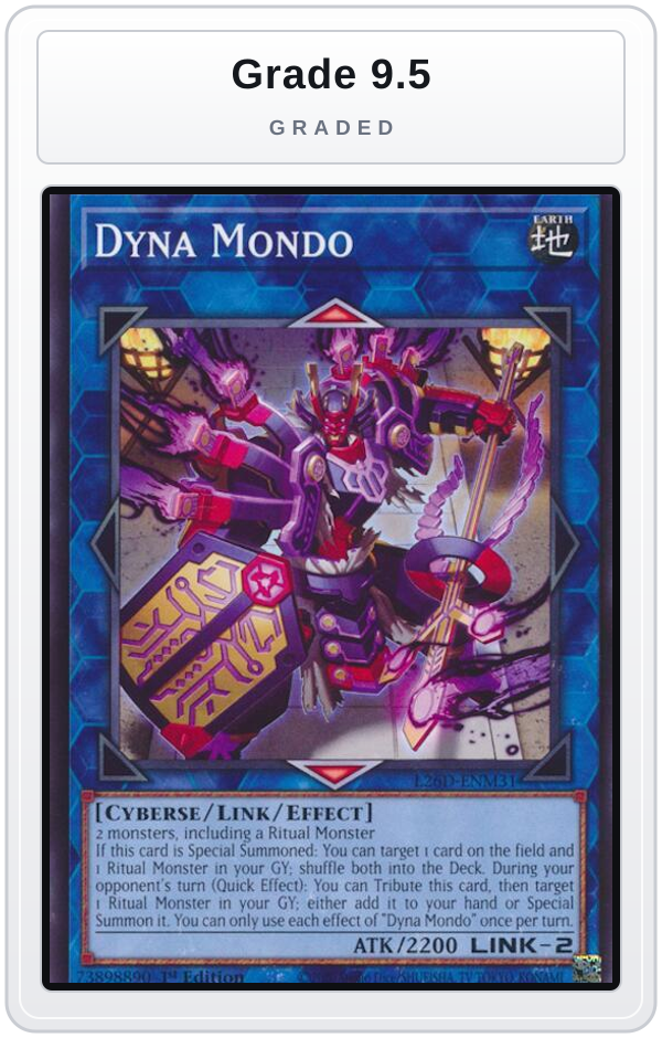 Graded - Dyna Mondo — Grade 9.5 graded overlay