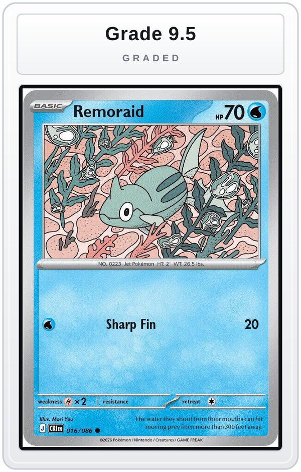 Graded - Remoraid — Grade 9.5 graded overlay