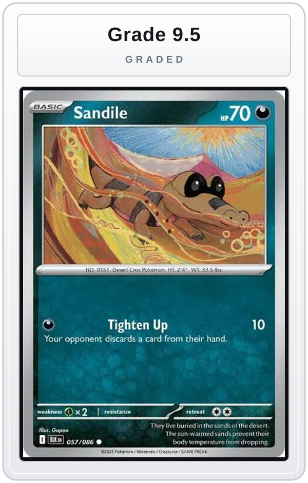 Graded - Sandile — Grade 9.5 graded overlay