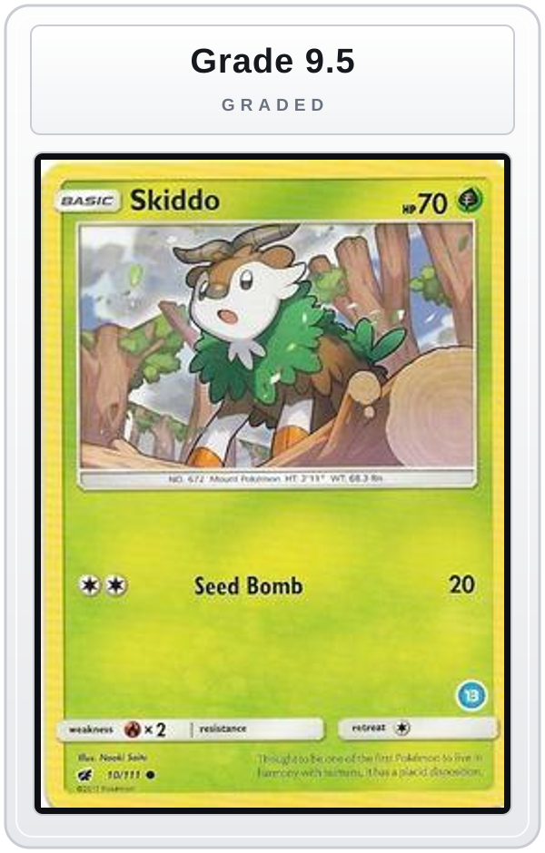 Graded - Skiddo (13) — Grade 9.5 graded overlay