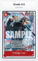 Graded - Trafalgar Law - PRB02-002 — Grade 9.5 graded overlay