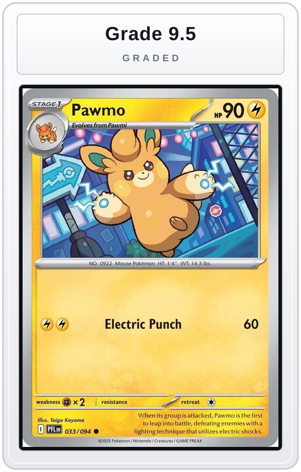 Graded - Pawmo — Grade 9.5 graded overlay