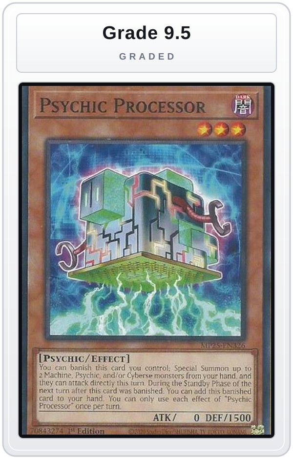 Graded - Psychic Processor — Grade 9.5 graded overlay