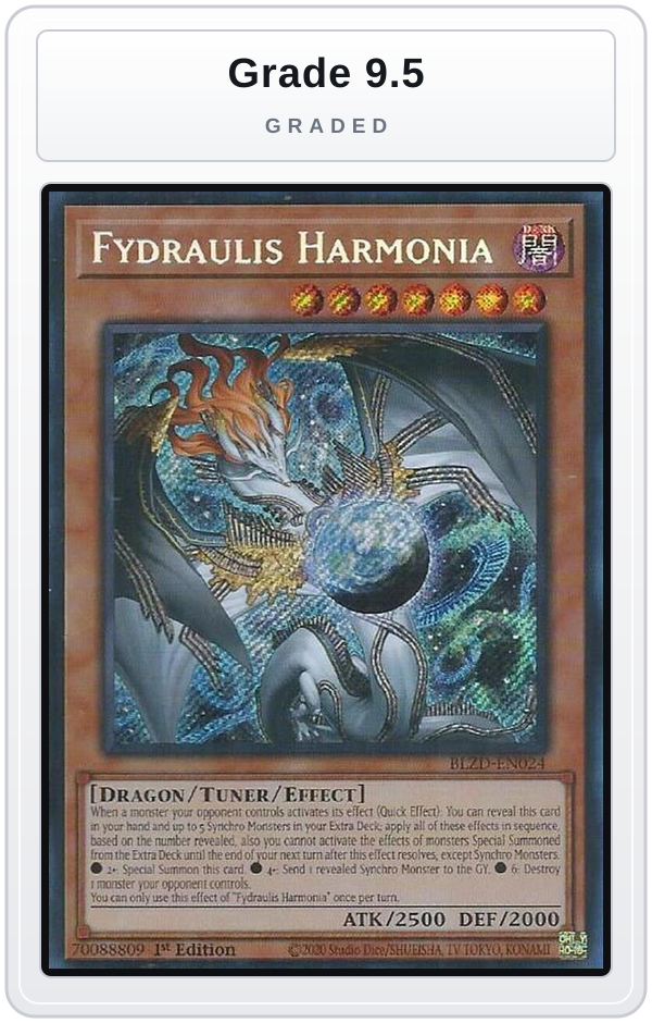 Graded - Fydraulis Harmonia — Grade 9.5 graded overlay