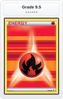Graded - Fire Energy — Grade 9.5 graded overlay