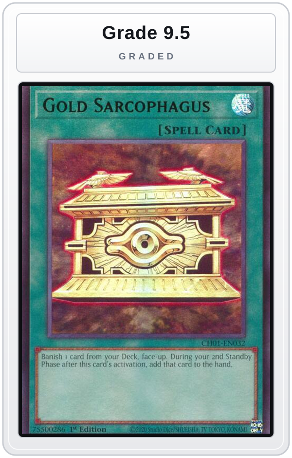 Graded - Gold Sarcophagus — Grade 9.5 graded overlay