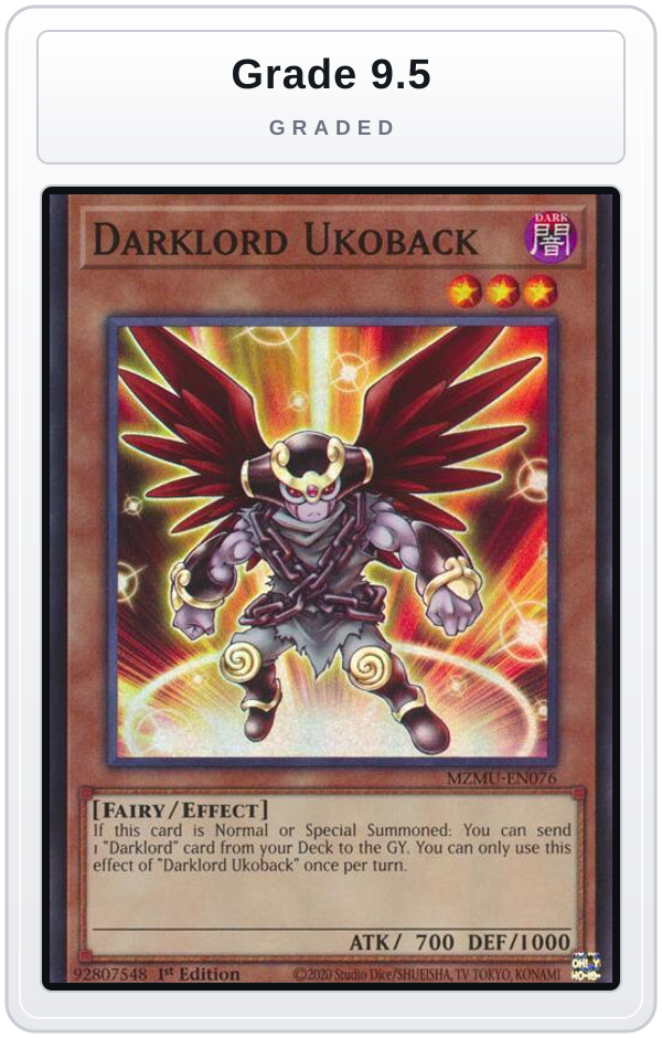 Graded - Darklord Ukoback — Grade 9.5 graded overlay
