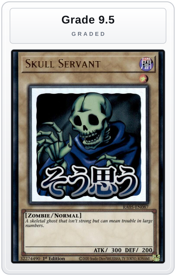 Graded - Skull Servant — Grade 9.5 graded overlay