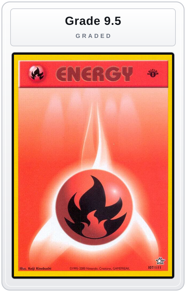 Graded - Fire Energy — Grade 9.5 graded overlay