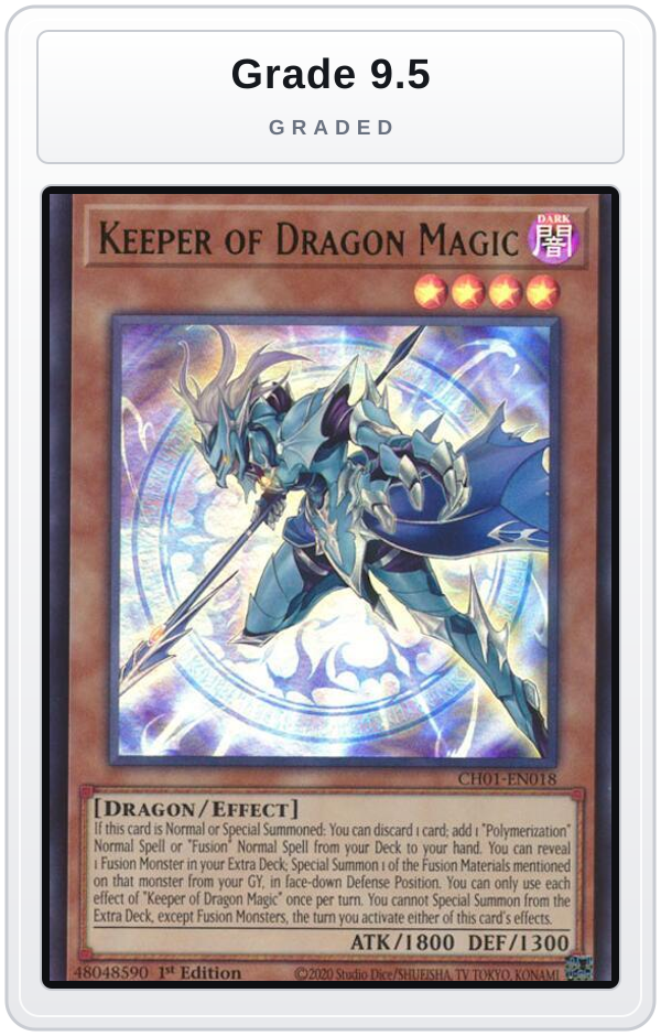 Graded - Keeper of Dragon Magic — Grade 9.5 graded overlay