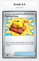 Graded - Fighting Gong - 116/132 — Grade 9.5 graded overlay