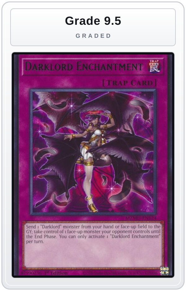 Graded - Darklord Enchantment — Grade 9.5 graded overlay