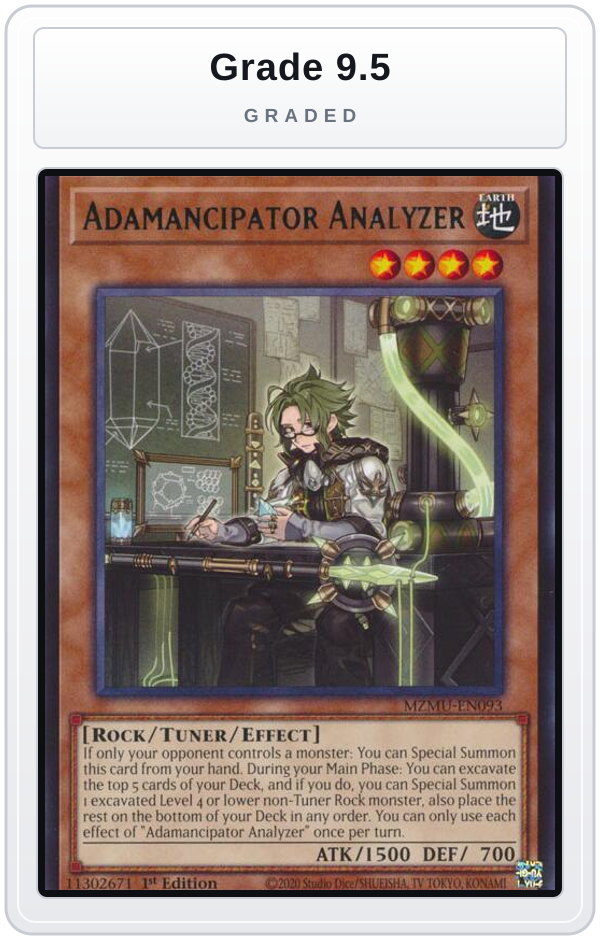 Graded - Adamancipator Analyzer — Grade 9.5 graded overlay