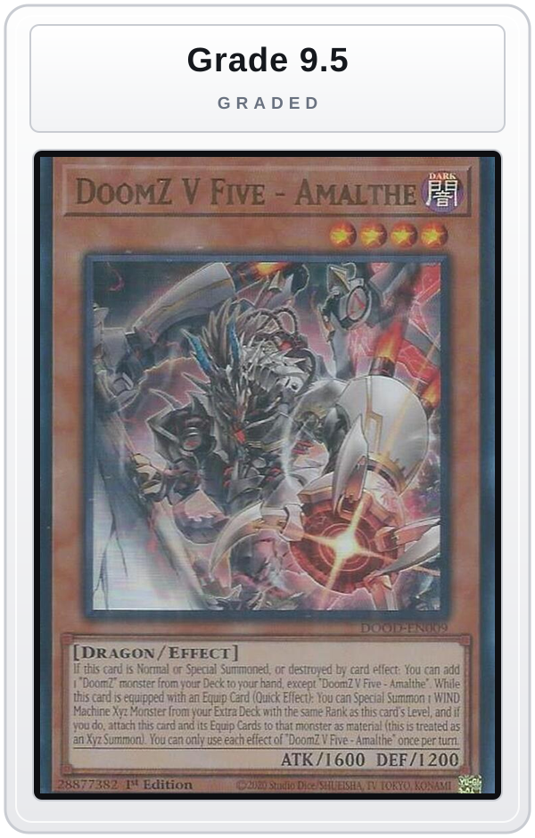 Graded - DoomZ V Five - Amalthe — Grade 9.5 graded overlay