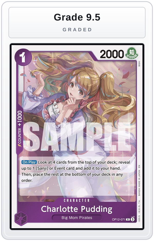 Graded - Charlotte Pudding — Grade 9.5 graded overlay