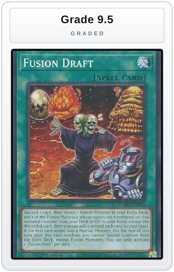Graded - Fusion Draft — Grade 9.5 graded overlay
