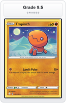 Graded - Trapinch — Grade 9.5 graded overlay