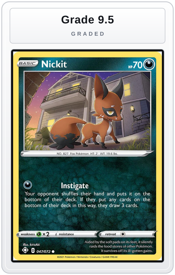 Graded - Nickit — Grade 9.5 graded overlay