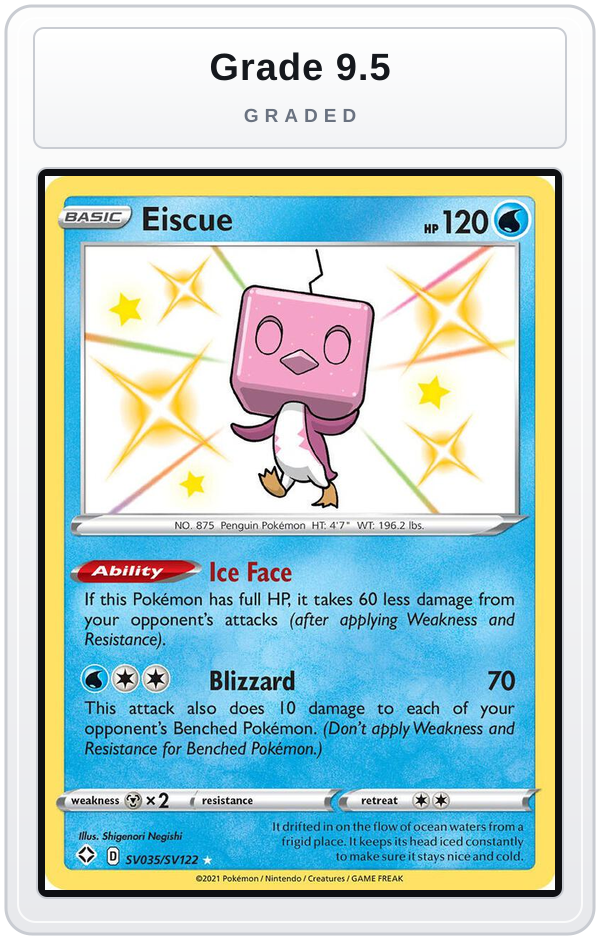 Graded - Eiscue — Grade 9.5 graded overlay