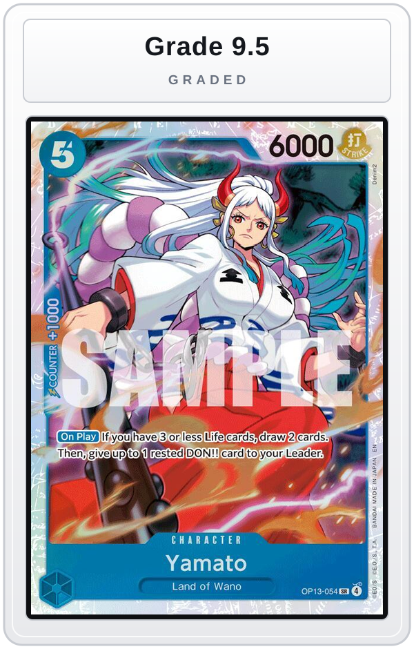 Graded - Yamato — Grade 9.5 graded overlay