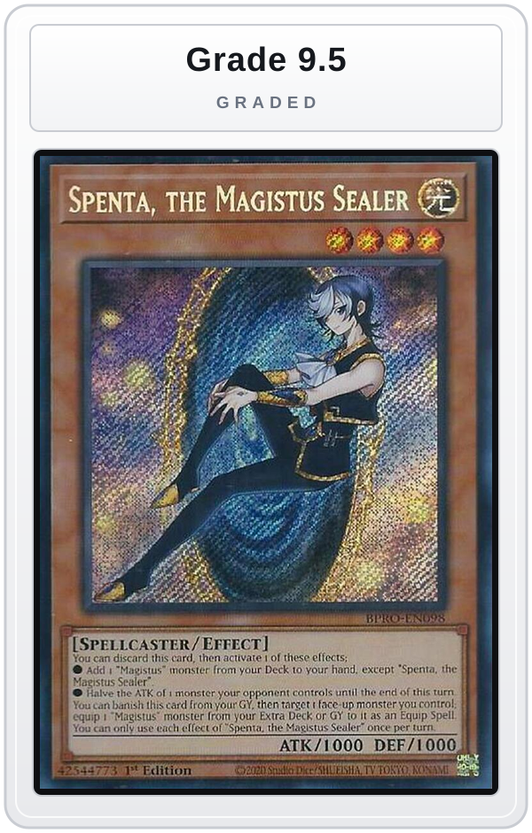 Graded - Spenta, the Magistus Sealer — Grade 9.5 graded overlay