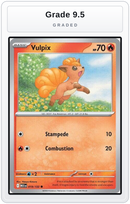 Graded - Vulpix - 019/132 — Grade 9.5 graded overlay