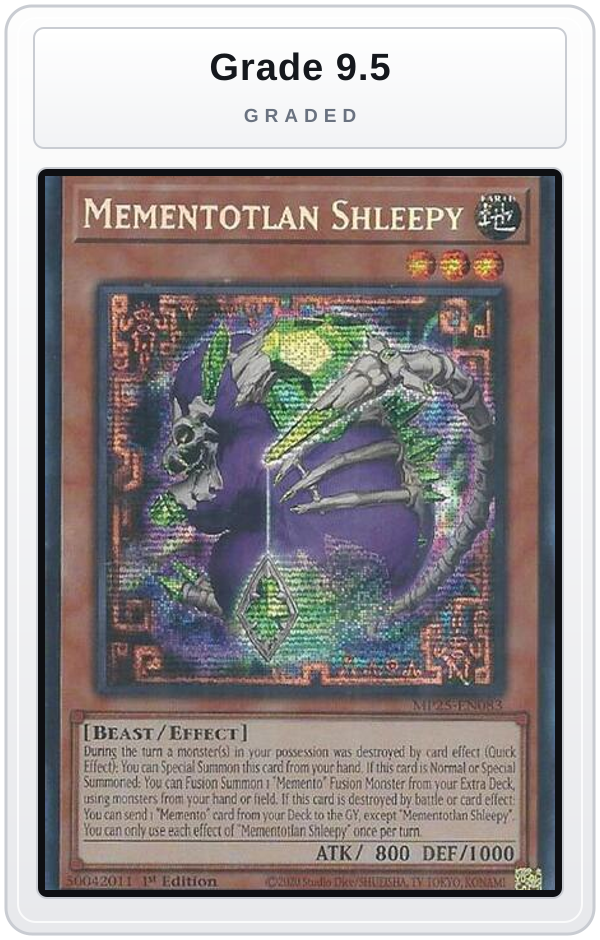 Graded - Mementotlan Shleepy — Grade 9.5 graded overlay