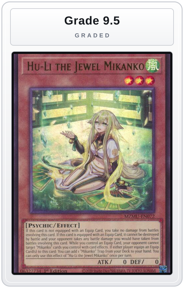 Graded - Hu-Li the Jewel Mikanko — Grade 9.5 graded overlay