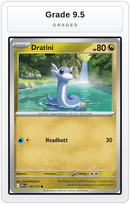 Graded - Dratini — Grade 9.5 graded overlay